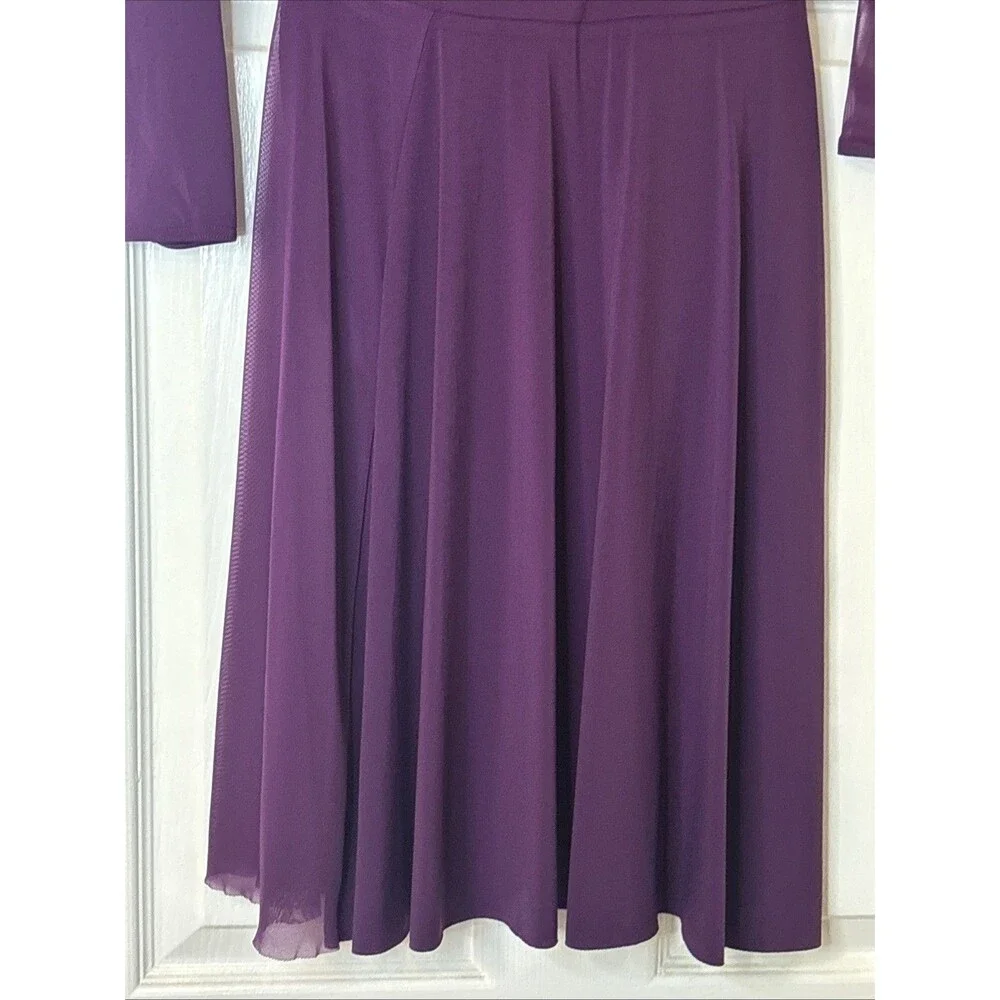 EUC Girls Weissman Purple Dance Recital Dress Costume Sz Large Child  12286